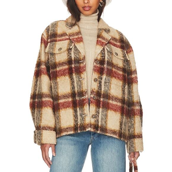 Anine Bing Jackets & Blazers - Anine Bing Plaid Brown Flynn Jacket Size XS